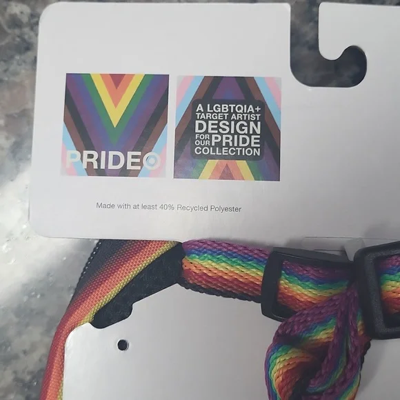 Pride Backpack Dog Harness Size XXS/XS "Unconditional Love" 2 Zipped Pockets new - Picture 5 of 9